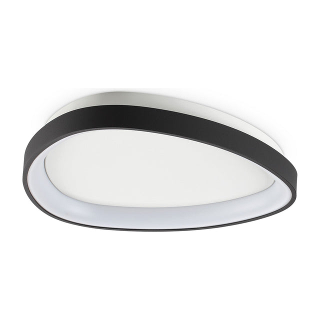 Gemini Flush Ceiling Light 425mm 4000K - Black