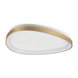 Gemini Flush Ceiling Light 610mm 4000K - Brushed Brass