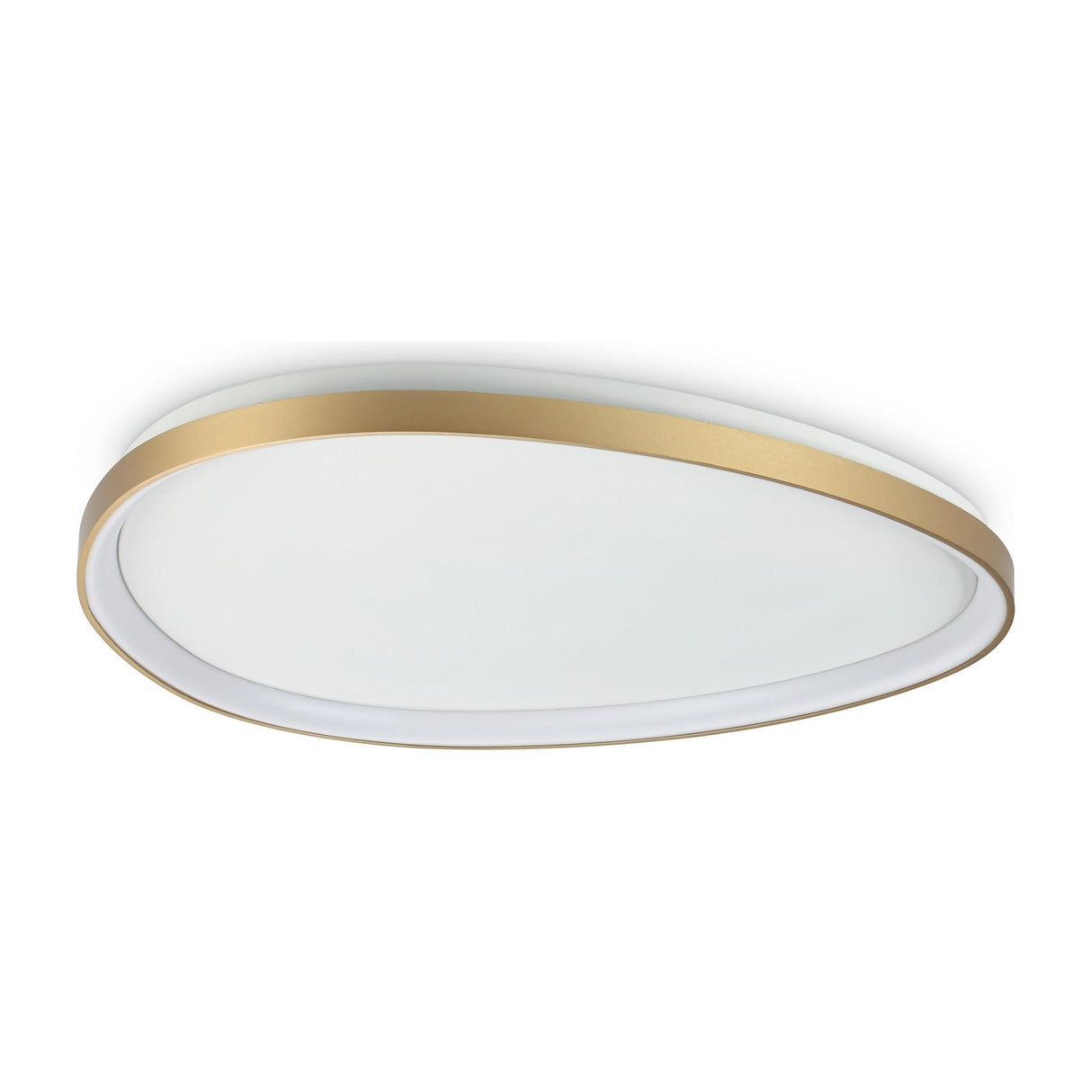 Gemini Flush Ceiling Light 810mm 4000K - Brushed Brass
