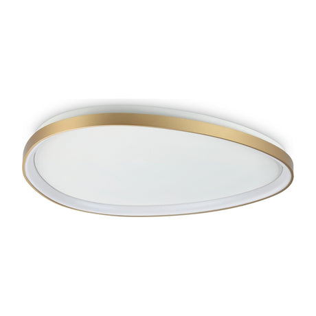 Gemini Flush Ceiling Light 810mm 4000K - Brushed Brass