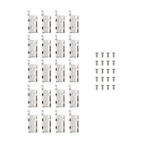 LED Neon Flex Mounting Clip 20 Pack - Aluminium Fixing Clips
