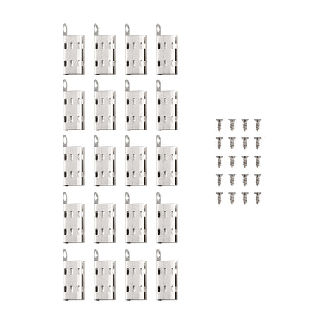 LED Neon Flex Mounting Clip 20 Pack - Aluminium Fixing Clips