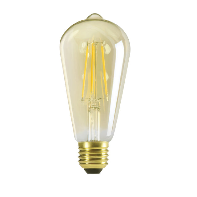E27 7W Filament Dimmable LED Bulb ST64 - 55W-eq 320° 725lm Warm White