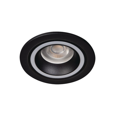 GU10 Recessed Round Downlight 77mm Cut-out IP20 10W Max - Black