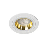GU10 Recessed Downlight Round 10W Max - Gold / White 77mm cut-out