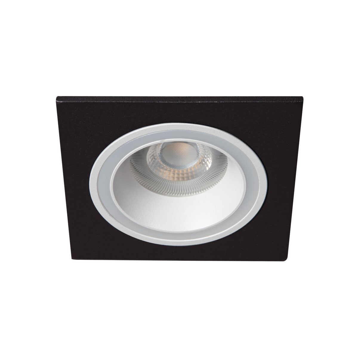 GU10 Recessed Downlight Square 10W Max White / Black 77mm cut-out