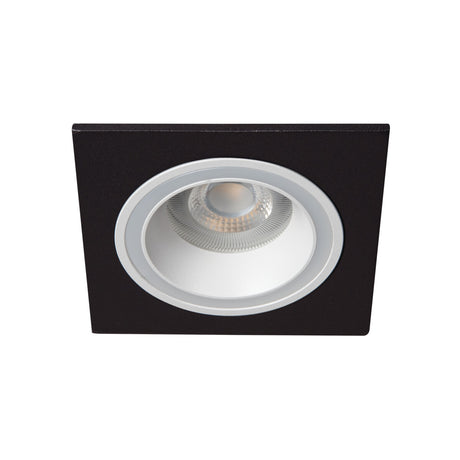 GU10 Recessed Downlight Square 10W Max White / Black 77mm cut-out
