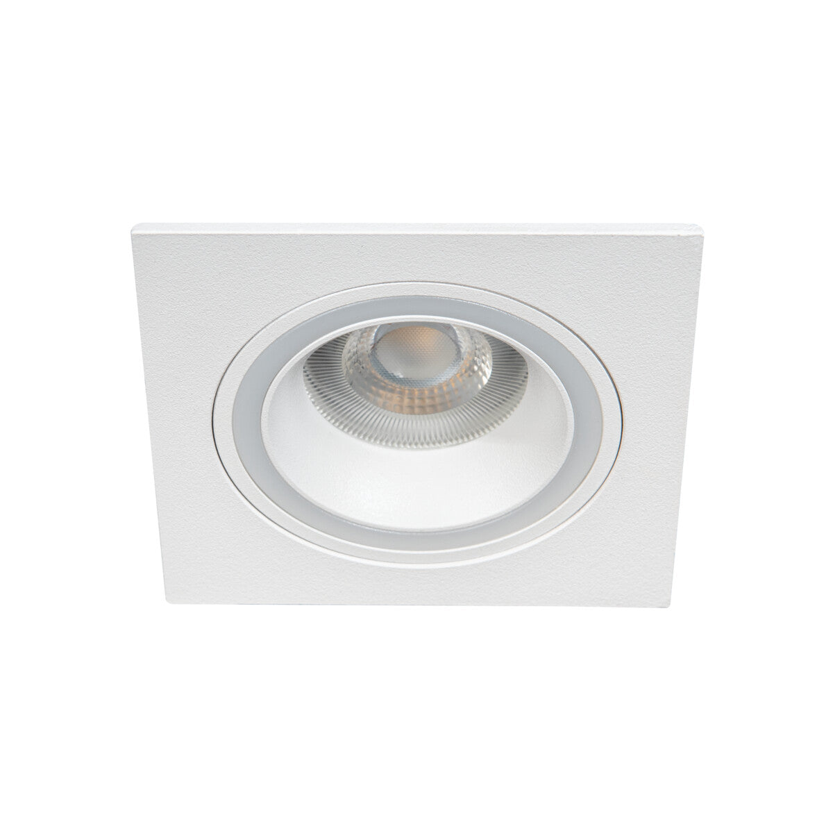 GU10 Recessed Downlight Square 77mm Cut-out 10W Max - White IP20