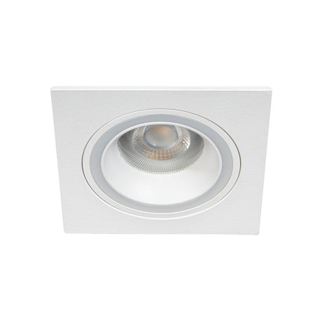 GU10 Recessed Downlight Square 77mm Cut-out 10W Max - White IP20