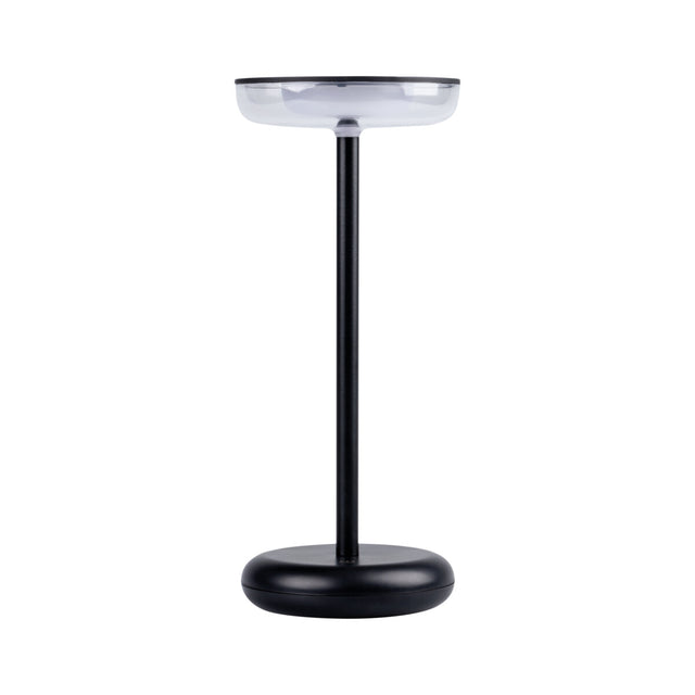 FLUXY LED Cordless Rechargeable Outdoor Table Lamp - Black