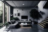 Arvos 37W Round LED Ceiling Light Colour Selectable - Black