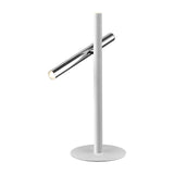 Varas 2 Light Table Lamp - Chrome and Matt White