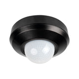 PIR Motion Sensor IP44 White Black - 37367