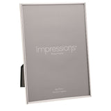 Slim Plain Oblong Silverplated Metal Photo Frame A4 - Silver