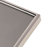 Slim Plain Oblong Silverplated Metal Photo Frame A4 - Silver