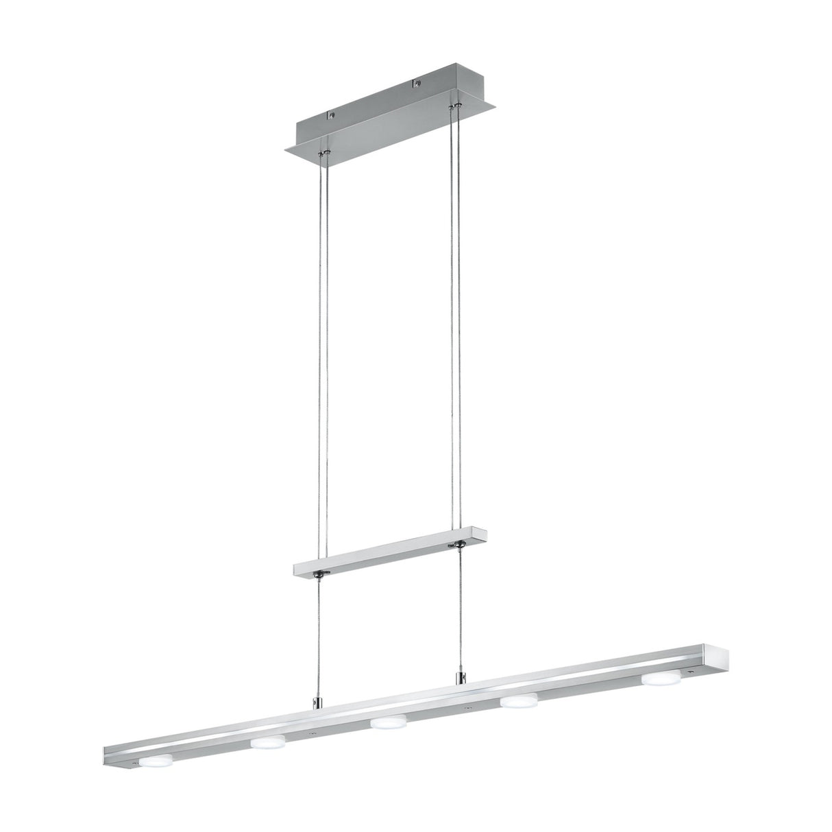Lacal LED Up Down Linear Chandelier – Satin Nickel