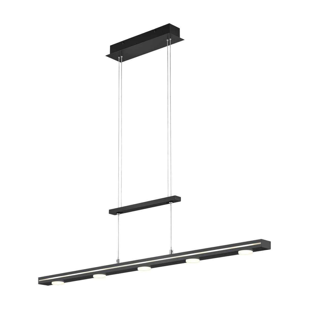 Lacal LED Up Down Linear Chandelier – Matt Black