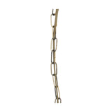 Antique brass E27 ceiling fitting chain, 63cm, showing linked steel chain links in a warm brass finish against a plain white background.