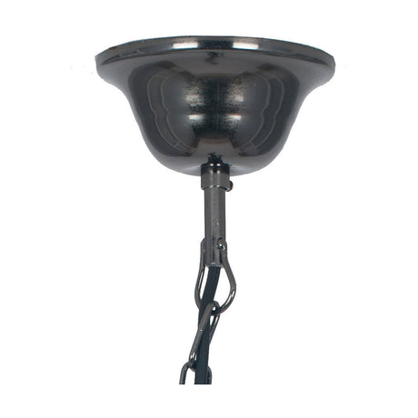 Black Chrome Traditional Electrified B22 Ceiling Fitting - 60cm
