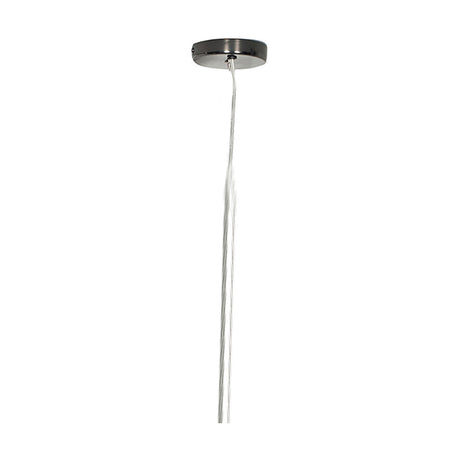 Black Chrome Contemporary Electrified E27 Ceiling Fitting - 90cm