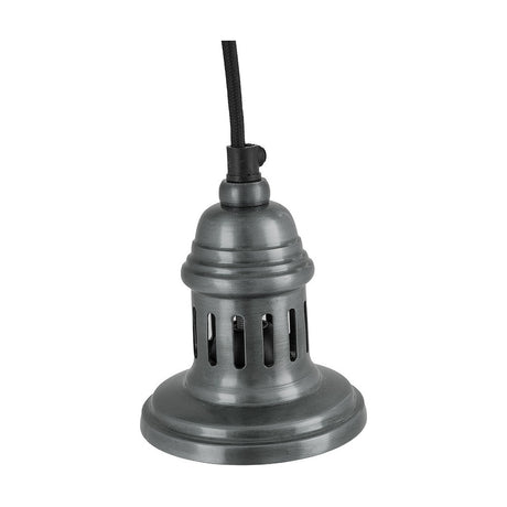 Dark Antique Silver Metal Electrical Ceiling Fitting For Café
