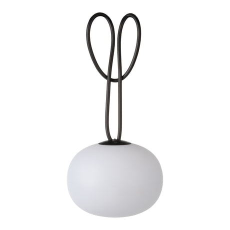 Stono Milk USB 1W Ø230 Rechargeable Garden Spike Light Warm White - White