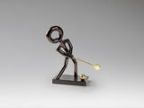 Golf Sculpture - Black and Gold
