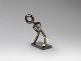 Golf Sculpture - Black and Gold