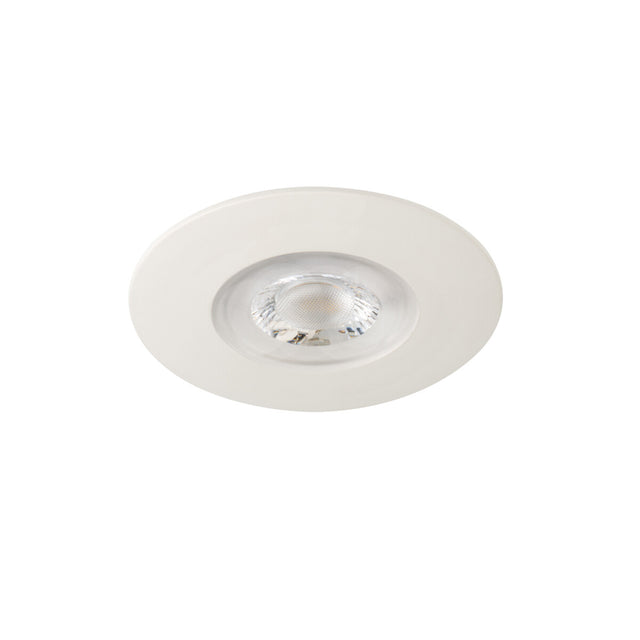 FIZU 8W Round LED Downlight IP44 Cool White - White