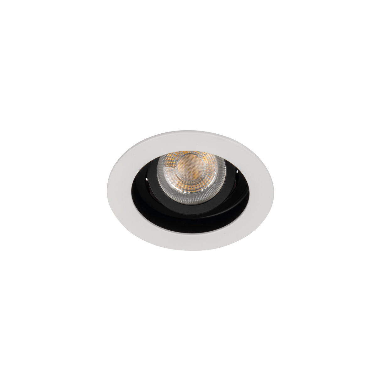 Adjustable GU10 Spotlight 20° Round 90mm Cut-out 10W max White / Black