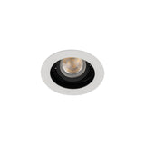 Adjustable GU10 Spotlight 20° Round 90mm Cut-out 10W max White / Black
