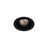 Adjustable GU10 Spotlight 20° Round 90mm cut-out 10W max - Black