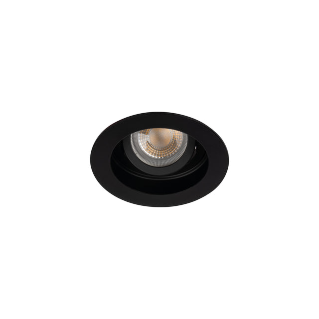 Adjustable GU10 Spotlight 20° Round 90mm cut-out 10W max - Black
