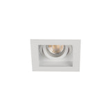 Adjustable GU10 Spotlight 20° Square 90mm Cut-out 10W max - White