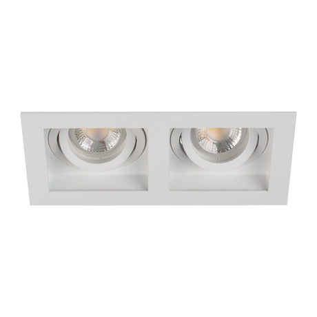 Adjustable GU10 Spotlight 20° 90mm Cut-out White Rectangular 2W max