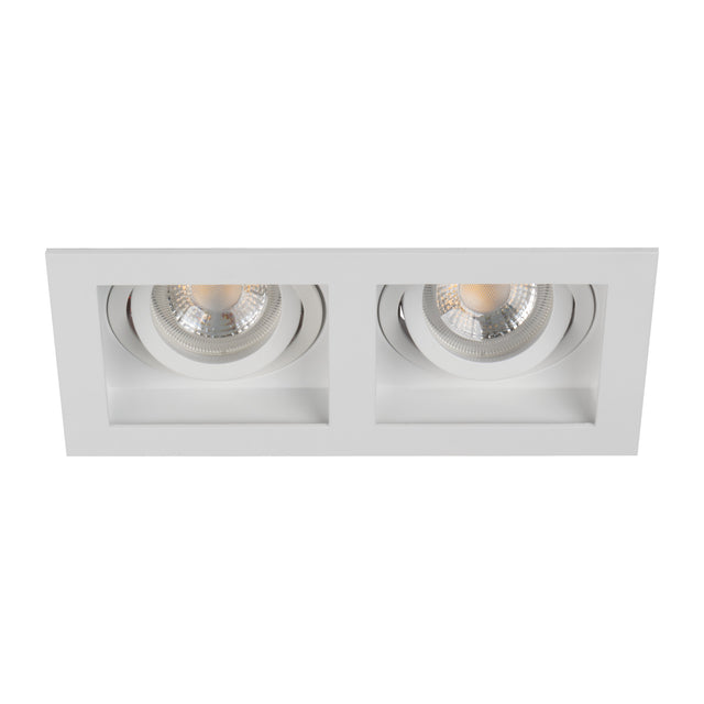 Adjustable GU10 Spotlight 20° 90mm Cut-out White Rectangular 2W max