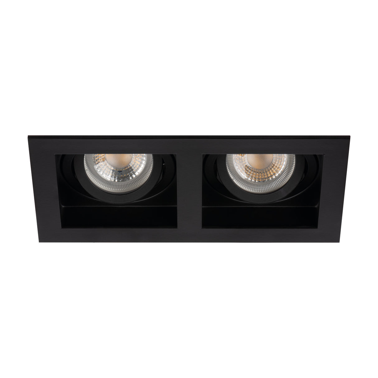 Adjustable GU10 Spotlight 20° 90mm Cut-out Black Rectangular 2W max