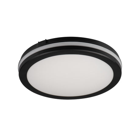 Beno ECO Ø300 30W Round LED Ceiling Light Colour Selectable IP65 - Black
