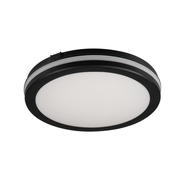 Beno ECO Ø300 30W Round LED Ceiling Light Colour Selectable IP65 - Black