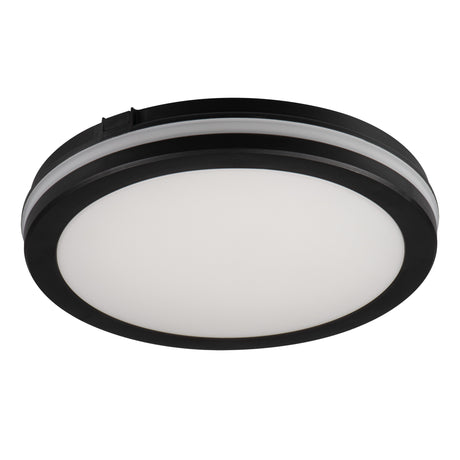 Beno Eco Eco Ø400 40W Round LED Ceiling Light Colour Selectable IP65 - Black