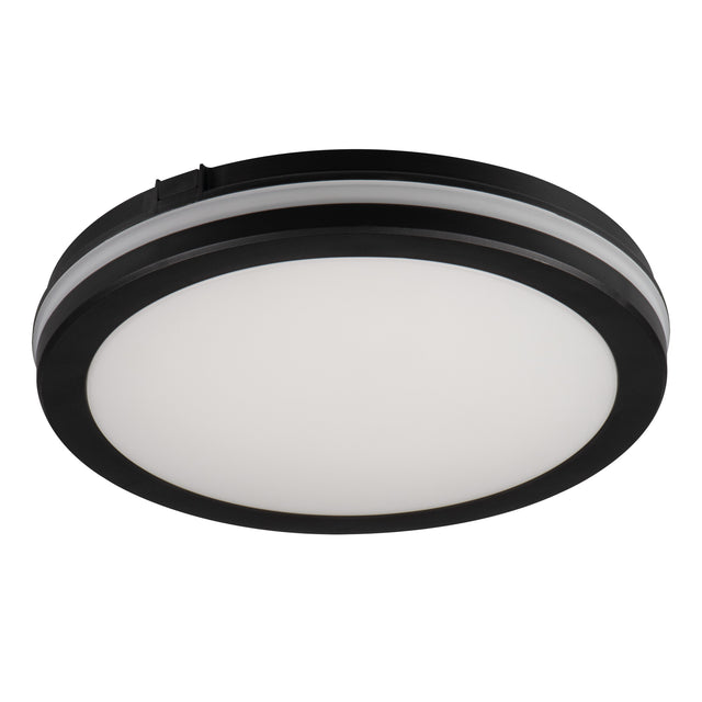 Beno Eco Eco Ø400 40W Round LED Ceiling Light Colour Selectable IP65 - Black