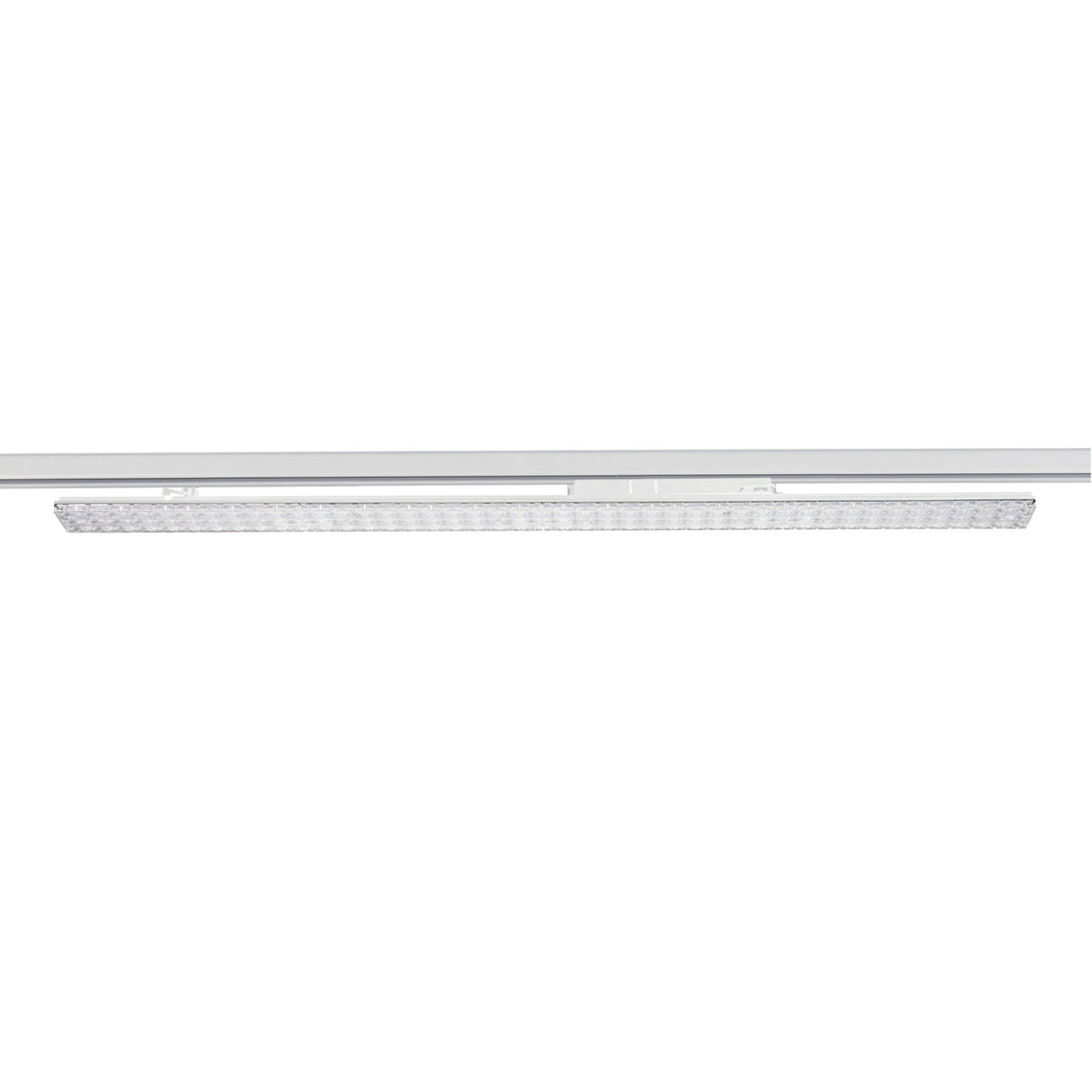 Kanlux LTL 38W LED Track Light CCT Select in white aluminium, shown on a plain white background.