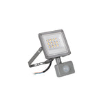 Acete 10W PIR LED Floodlight Colour Selectable IP44 - Grey