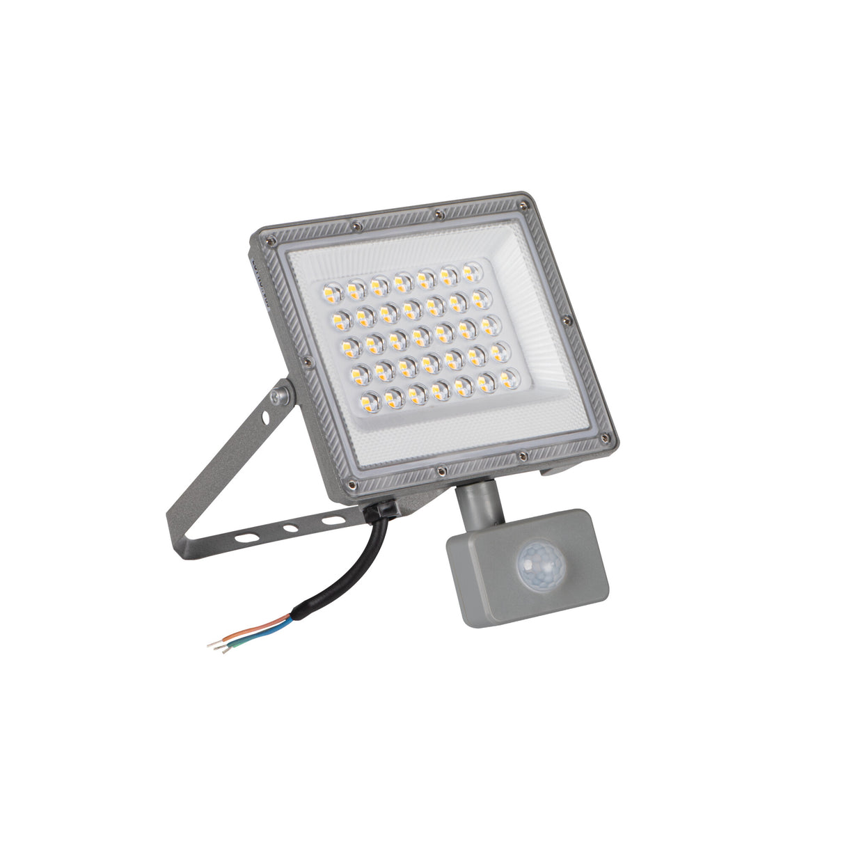 Acete 30W PIR LED Floodlight Colour Selectable IP44 - Grey
