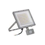 Acete 50W LED Floodlight with PIR Sensor - Grey