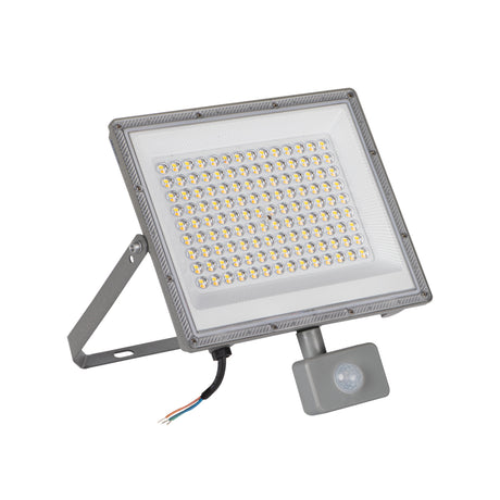 Acete 100W LED Floodlight PIR Colour Selectable - Grey