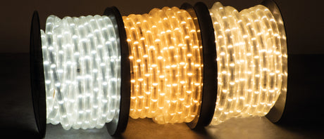 230V AC Power-Feed Set for LED Rope Light IP65 200W - Pr Set White Plug
