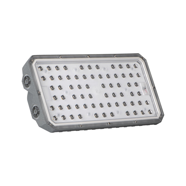 Kanlux Stader 200W LED Floodlight IP66 in grey aluminium, shown on a plain white background.