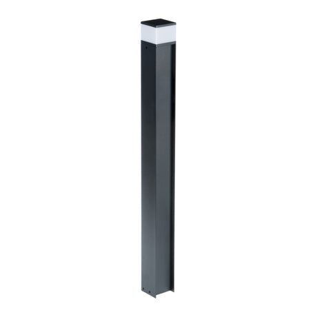 DASTEN 70x70 11W Bollard Light 80 G9 Black - Anthracite