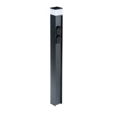 Dasten 70x70 F 80 11W G9 Garden Bollard Light Black - Anthracite